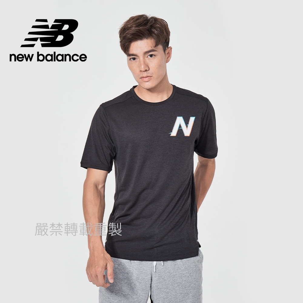 【New Balance】IceX短袖T_男性_黑色_AMT01235BWB