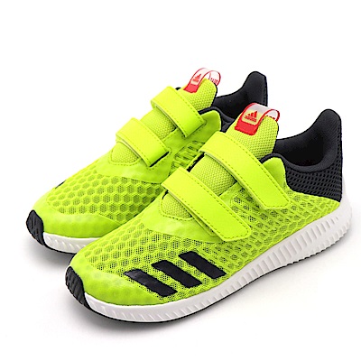 ADIDAS-中大童慢跑鞋CP9521-螢光綠