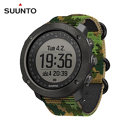 SUUNTO Traverse Alpha專為狩獵釣魚征服叢林野外的GPS腕錶-迷彩綠