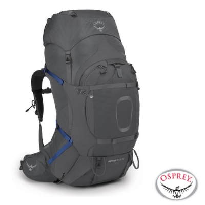 OSPREY 新款 Aether Plus 70L 輕量健行登山背包_日蝕灰 R