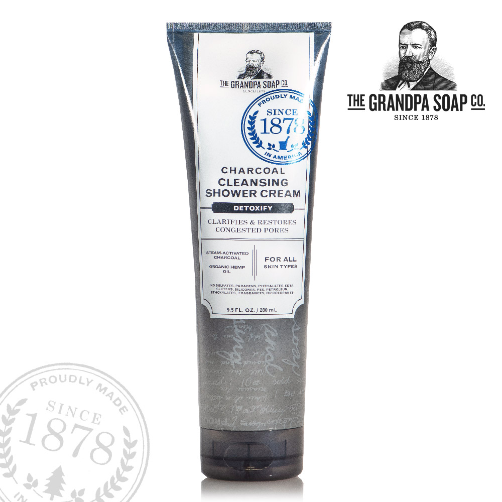 Grandpa Soap 奇蹟活炭大麻籽專業淨化沐浴乳 280mL(效期至2023.03)