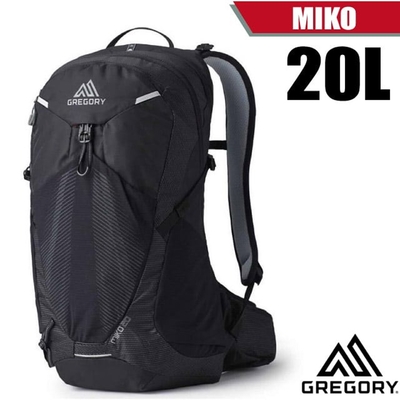 【GREGORY】MIKO 20L 多功能健行登山背包.透氣背網背包_145275-9974 光學黑