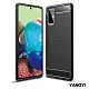 揚邑 SAMSUNG Galaxy A71 5G 碳纖維拉絲紋軟殼散熱防震抗摔手機殼-黑 product thumbnail 1