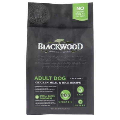 美國BLACKWOOD柏萊富-天然寵糧特調低卡保健配方(雞肉+糙米) 15LB/6.8KG(購買第二件贈送寵物零食x1包)