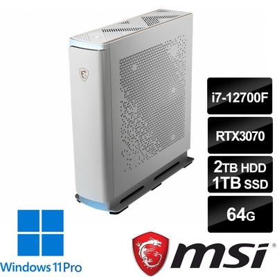 msi微星 Creator P100A 12TD-1084TW 白 桌上型電腦 (i7-12700F/64G/2T+1T/RTX3070-8G/Win11Pro)