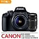 Canon 3000D+18-55mm III+55-250mm IS II雙鏡組*(平行輸入) product thumbnail 1