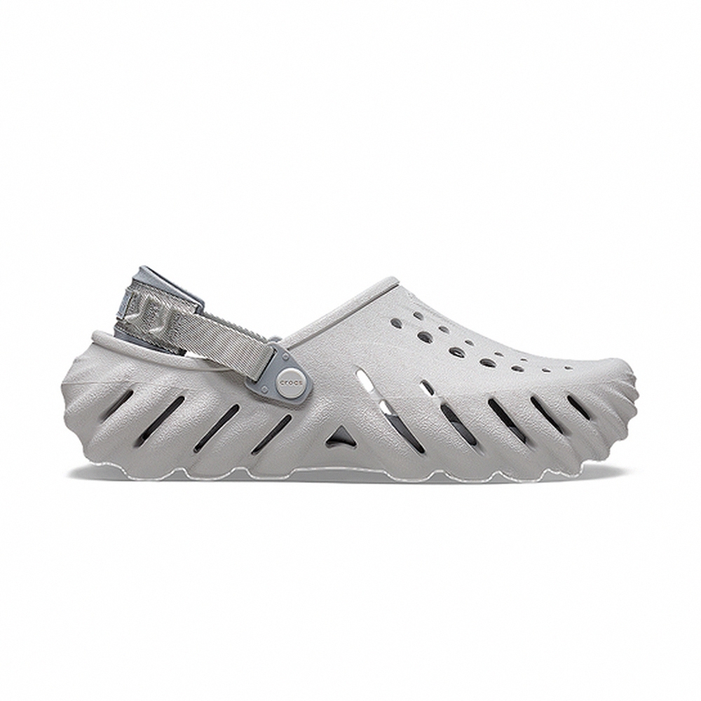 Crocs Echo Clog 男女 灰 輕量 防水 波波克駱格 洞洞鞋 卡駱馳 布希鞋 涼拖鞋 2079371FT