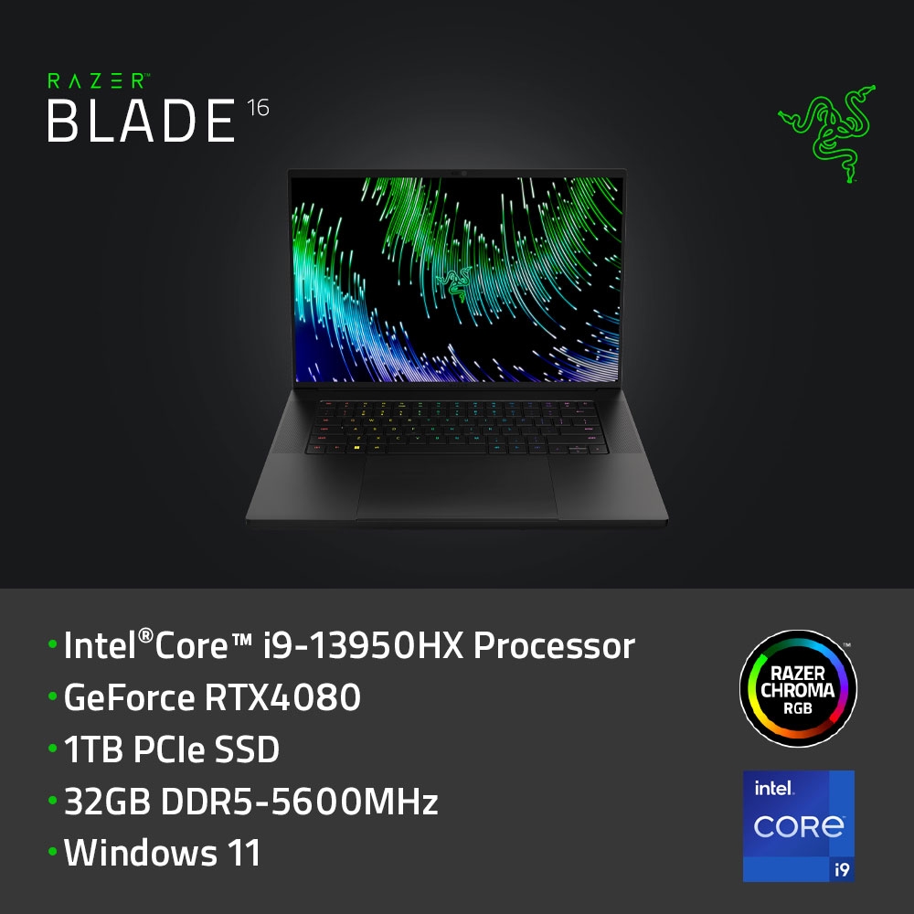 雷蛇Razer Blade 16 RZ09-0483TTH3-R3T1 16吋 電競筆記型電腦