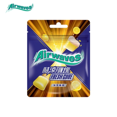 Airwaves 酷涼FUN塊口香糖 冰爽檸檬 28.6g*10入 提神