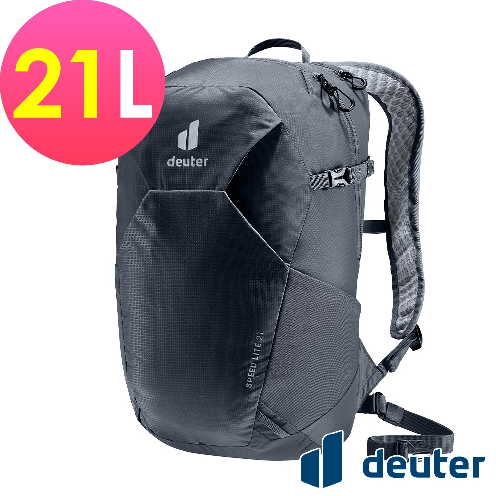 【deuter 德國】SPEED LITE 21L超輕量旅遊背包3410222黑/戶外休閒包/健行包/登山包/單攻包/越野包*