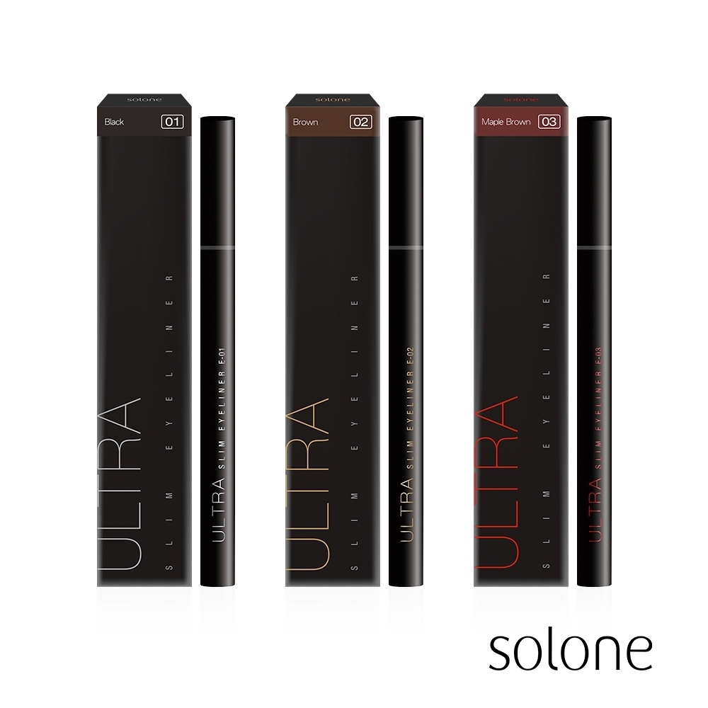 Solone 持久流暢眼線液筆 2入組