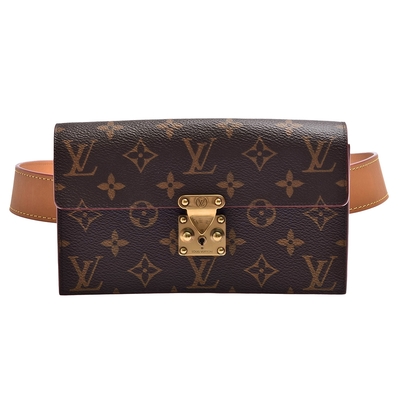 LV M68549 經典Monogram帆布手拿/腰包(咖啡)