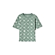 GIORDANO 童裝滿版印花短袖上衣 - 98 白鷺白X花崗岩綠 product thumbnail 1