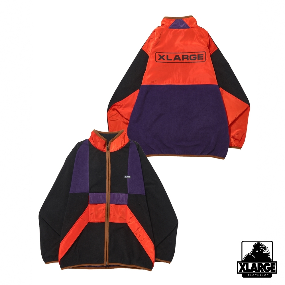 XLARGE MULTI PANELED ZIP JACKET防風外套-黑