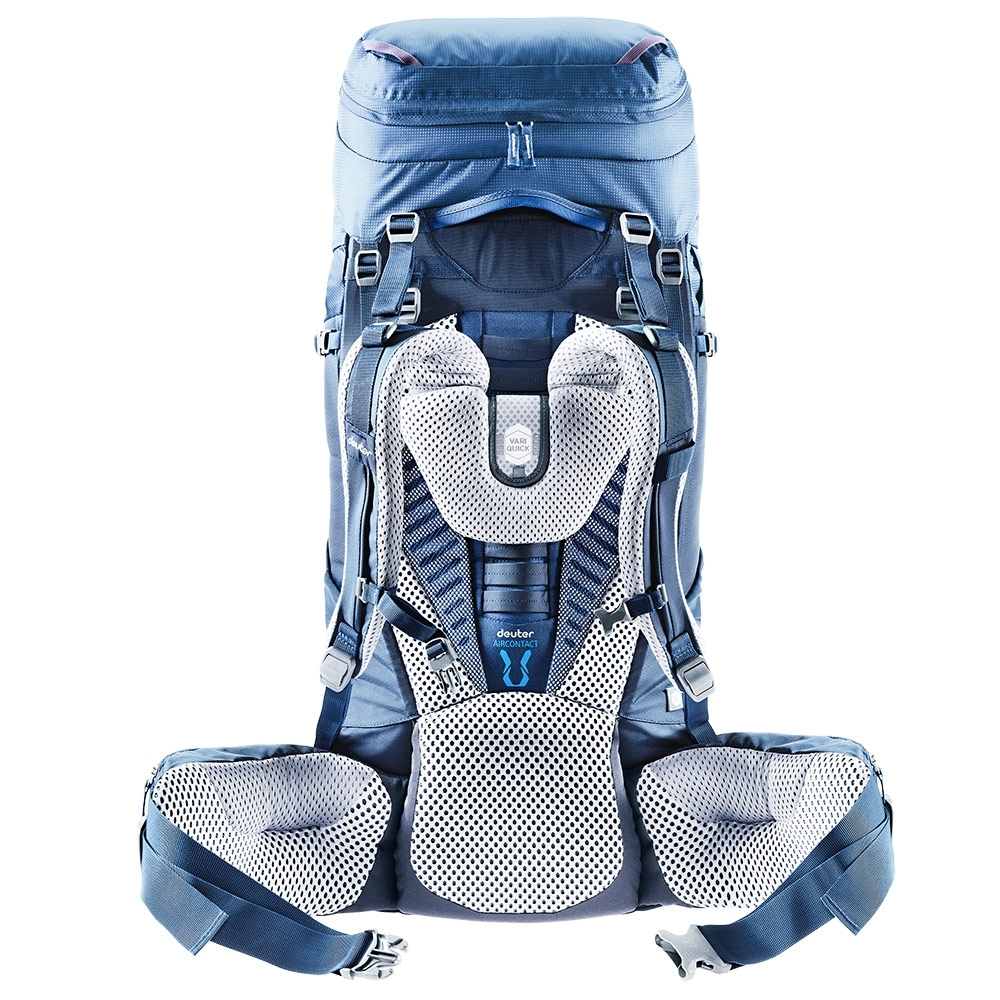 deuter 德國】 AIRCONTACT 50+10SL 拔熱透氣背包3320219深藍/登山包