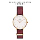 Daniel Wellington DW 手錶 Petite Roselyn 28mm玫瑰紅織紋錶 絕版DW00100293 product thumbnail 1