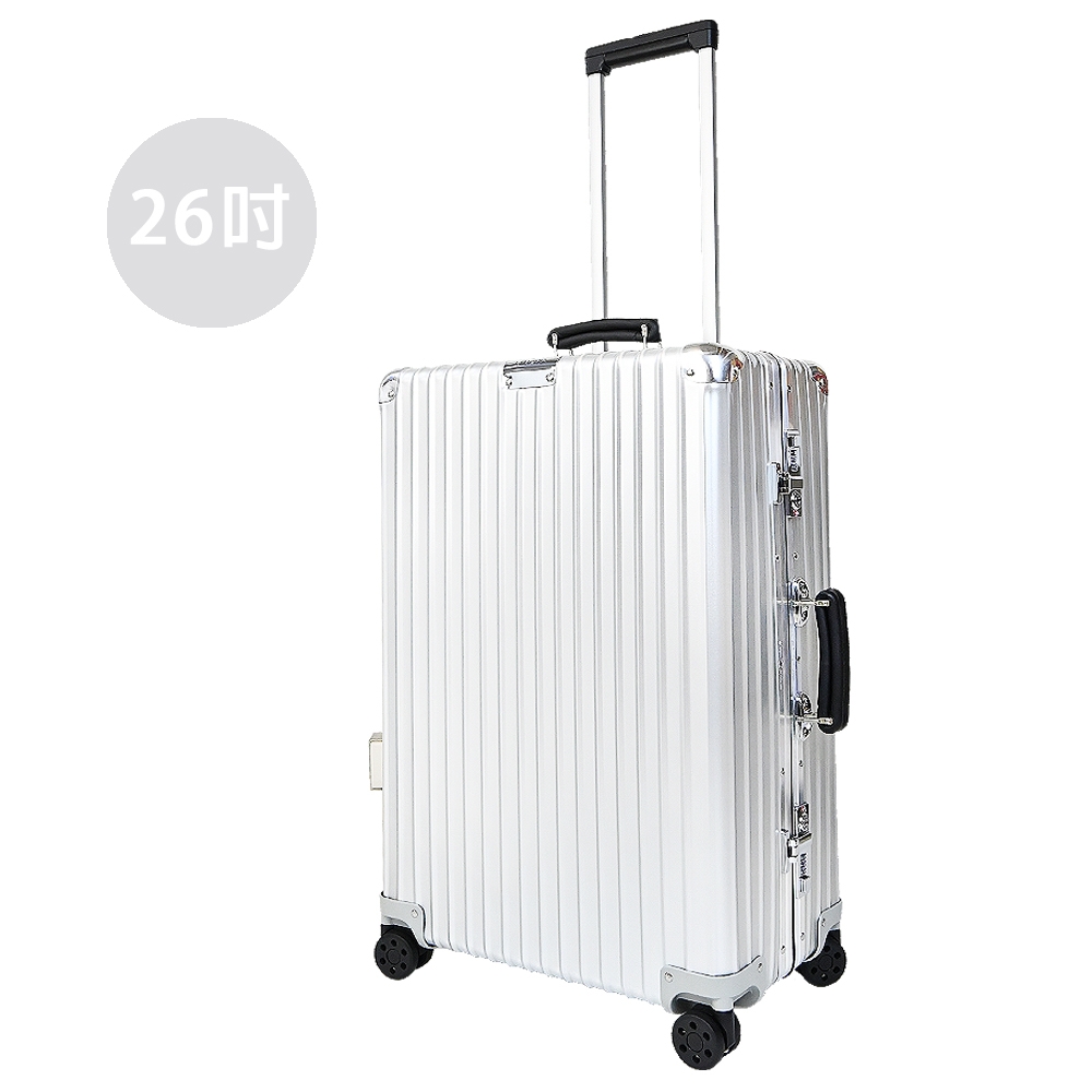 RIMOWA Classic Check-In M 26吋行李箱(銀)
