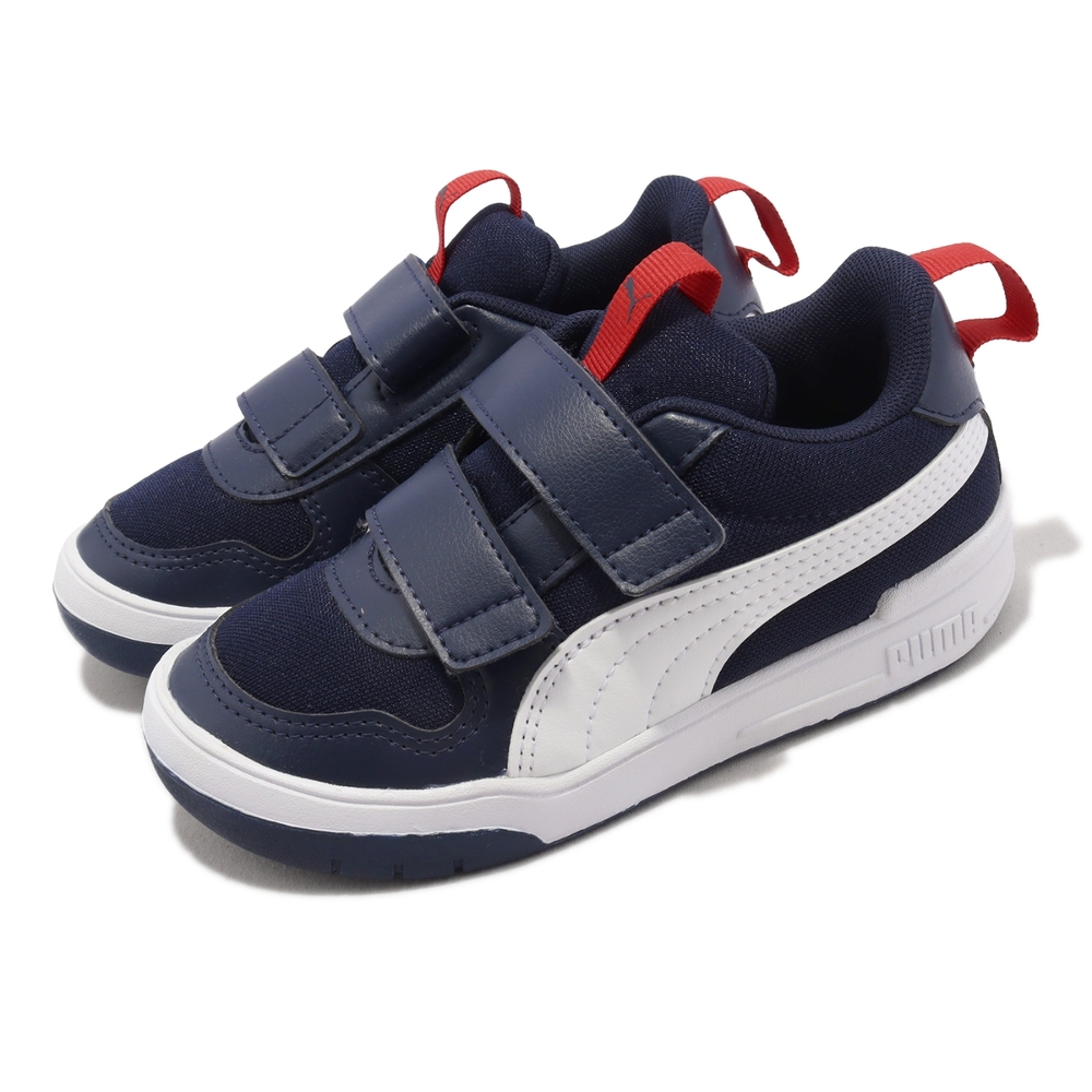 Puma 休閒鞋 Multiflex Mesh V PS 童鞋 中童 深藍 基本款 復古 魔鬼氈 38084509