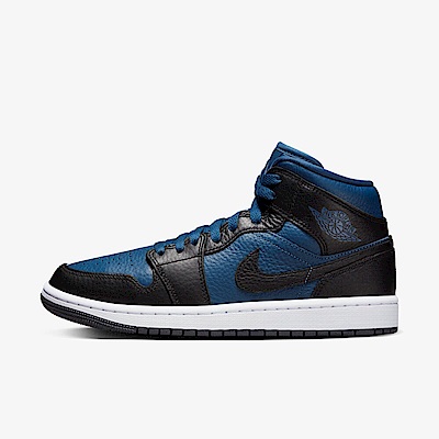 Nike Wmns Air Jordan 1 Mid SE [DR0501-401] 女 休閒鞋 運動 經典 喬丹 黑藍