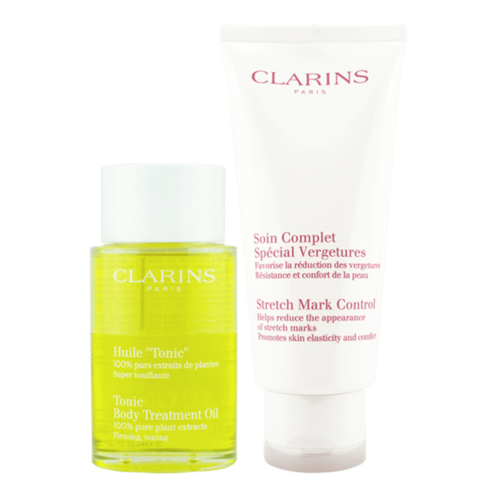 CLARINS克蘭詩 身體調和護理油100ml+宛若新生除紋霜200ml