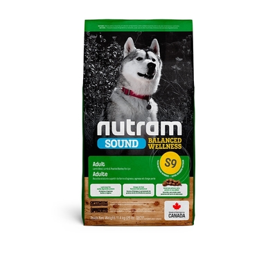 Nutram紐頓_均衡健康S9成犬11.4kg 羊肉+南瓜 犬糧 狗飼料