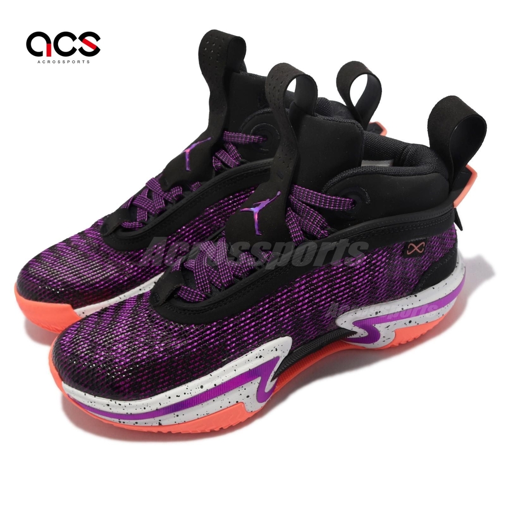 Nike 籃球鞋 Air Jordan XXXVI 女鞋 喬丹 氣墊 避震 包覆 支撐 運動 大童 黑 紫 DA9054004