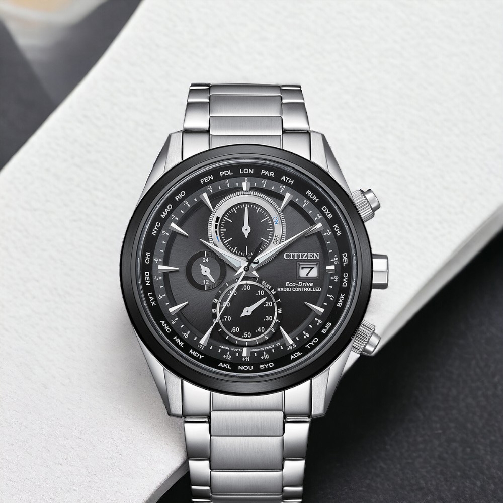 CITIZEN 星辰 Eco-Drive 光動能 計時腕錶 男錶 手錶 藍寶石-AT8266-89E