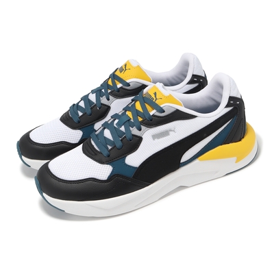 Puma 休閒鞋 X-Ray Speed Lite 男鞋 白 黑 拼接 皮革 網布 緩震 運動鞋 38463944