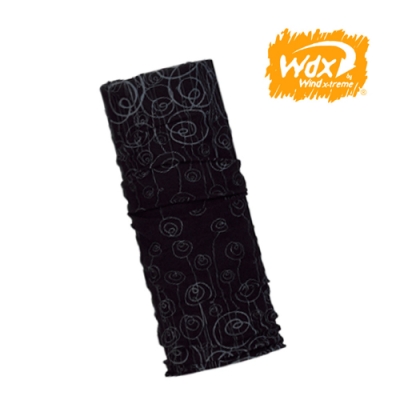 【Wind x-treme】美麗諾羊毛保暖多功能頭巾 5007 黑森林(透氣、圍領巾、西班牙)