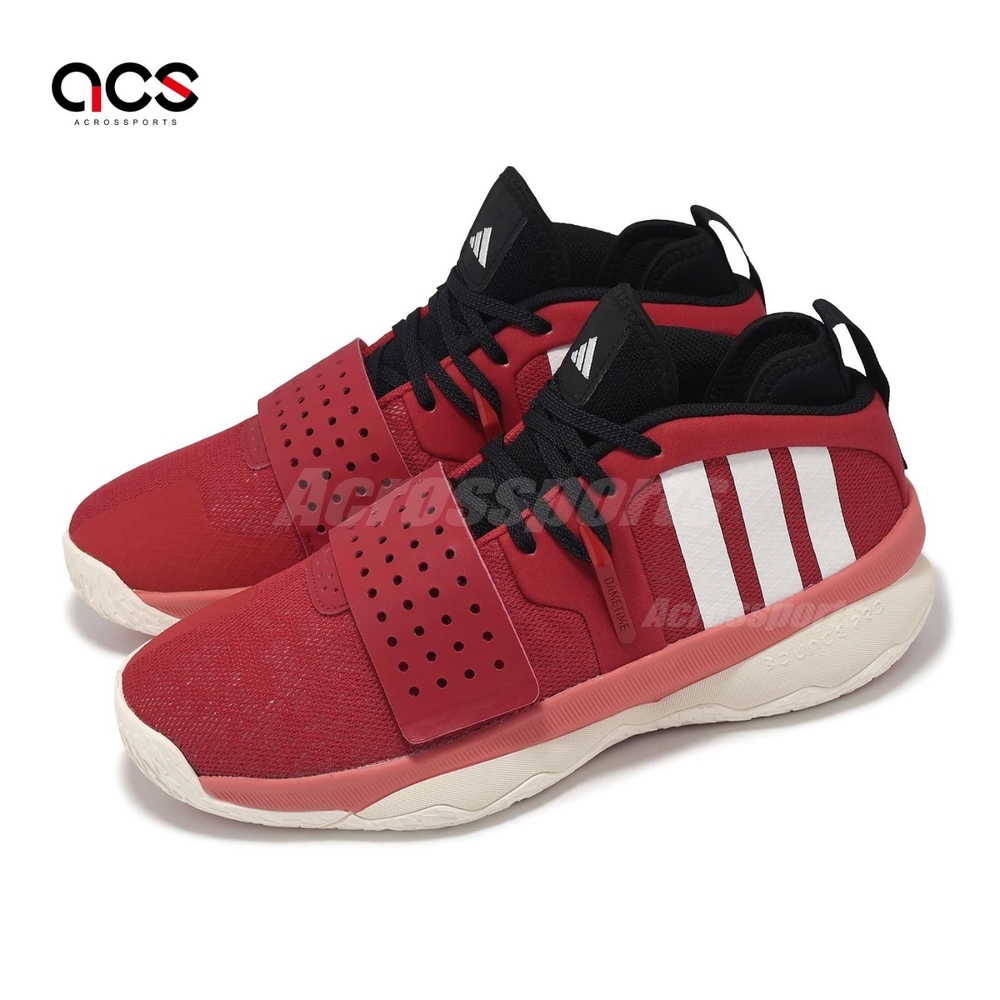 adidas 籃球鞋 Dame 8 EXTPLY 男鞋 紅 白 緩震 魔鬼氈 抓地 里拉德 運動鞋 IF1506