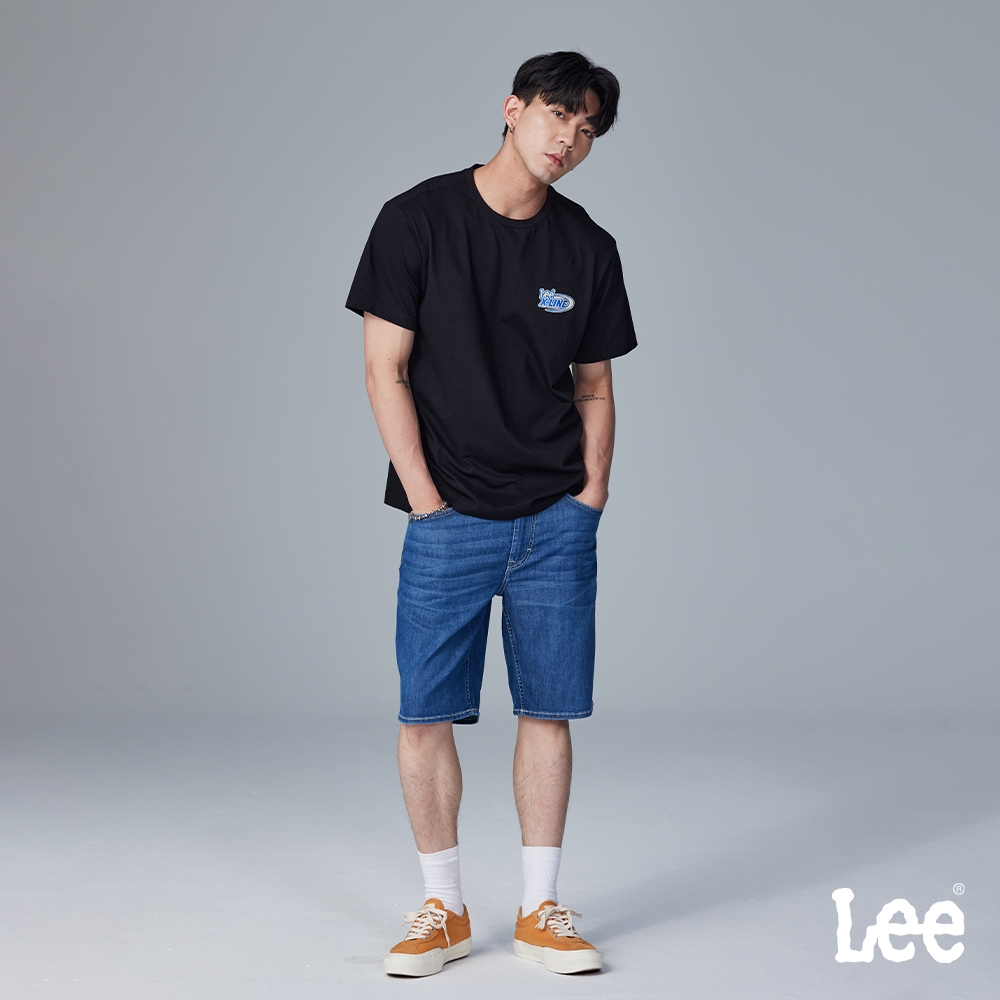 Lee 男款 涼感 休閒牛仔短褲 淺藍洗水｜Modern/Cool Breeze