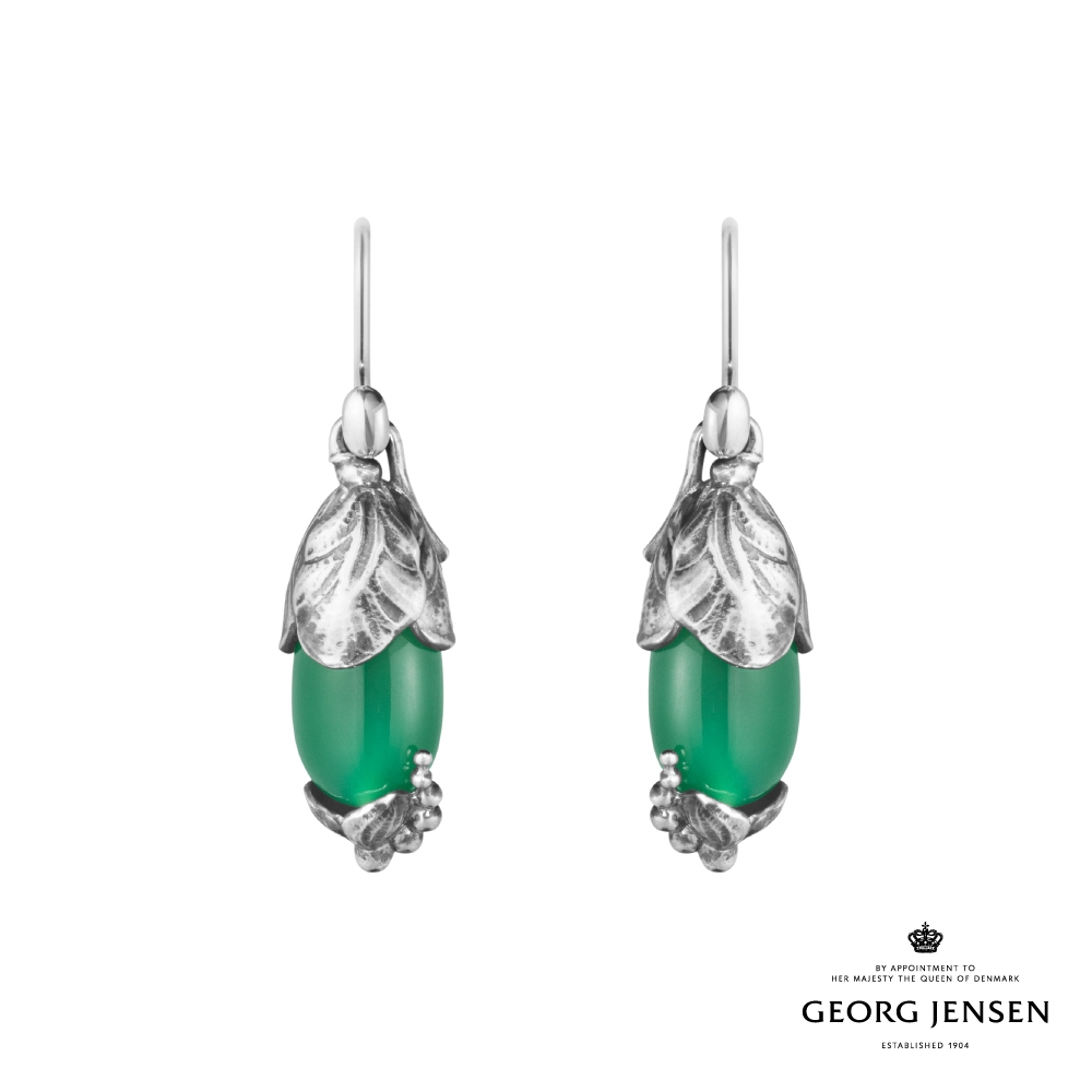 Georg Jensen 喬治傑生 2024 HERITAGE 耳環 綠瑪瑙