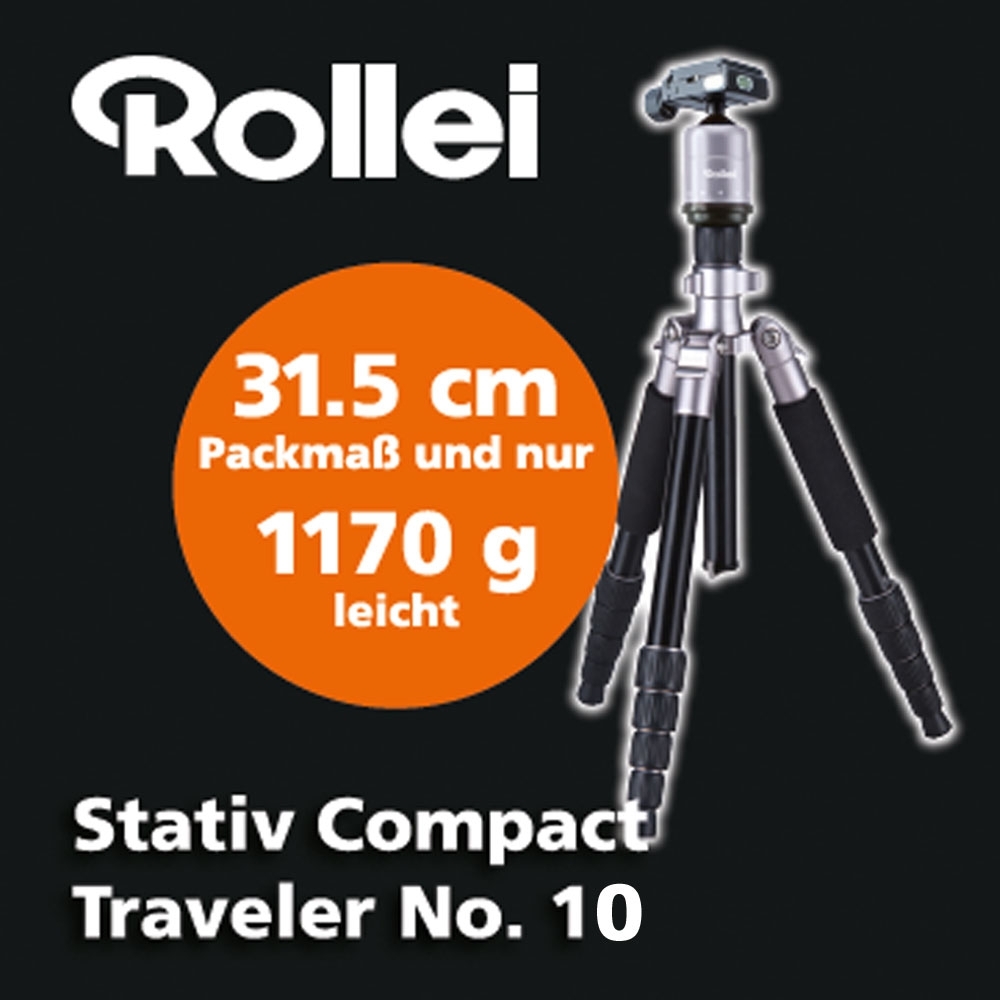 Rollei Stativ Compact Traveler No.10 旅行三腳架