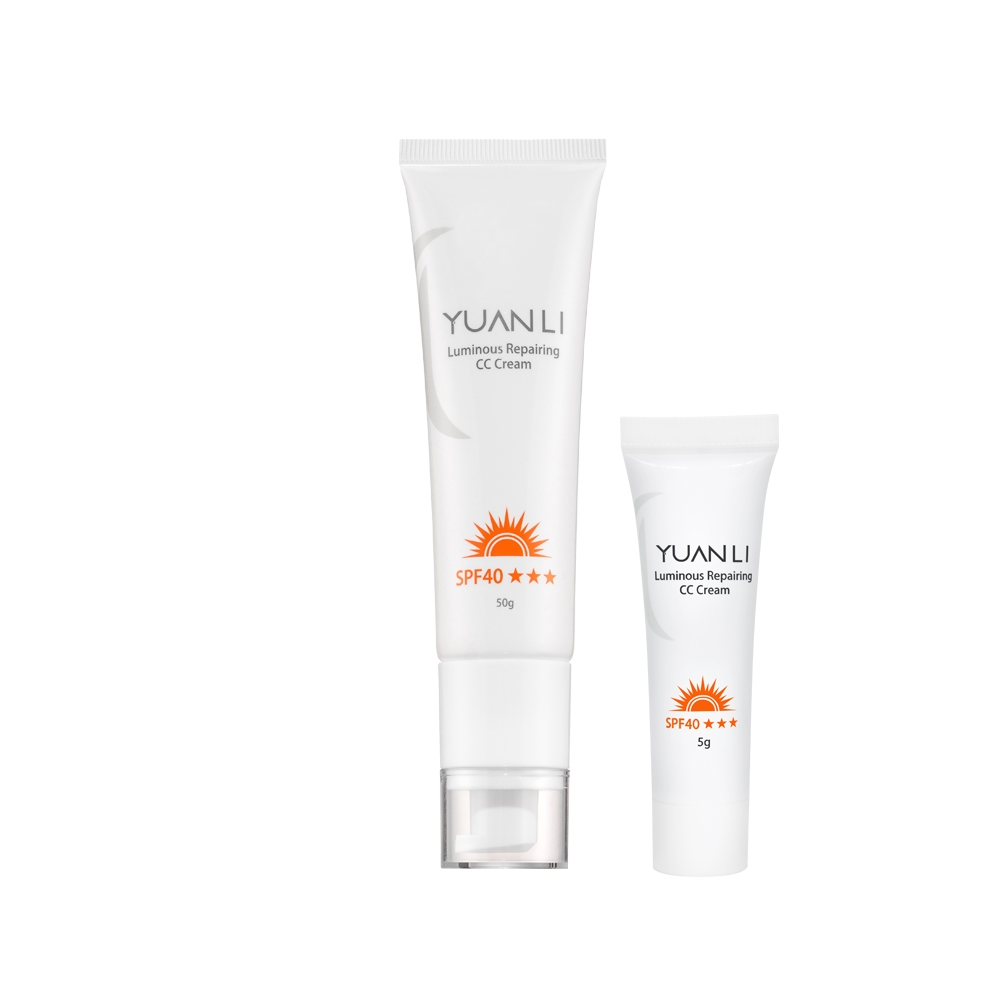 YUANLI願麗   無瑕光感修護CC精華乳SPF40+++  50g+5g