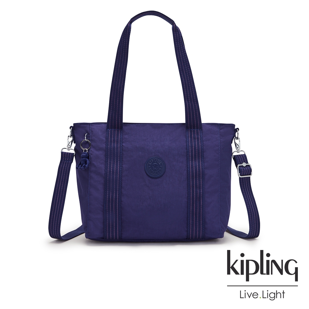 Kipling 深邃銀河藍雙炳手提斜背托特包-ASSENI S