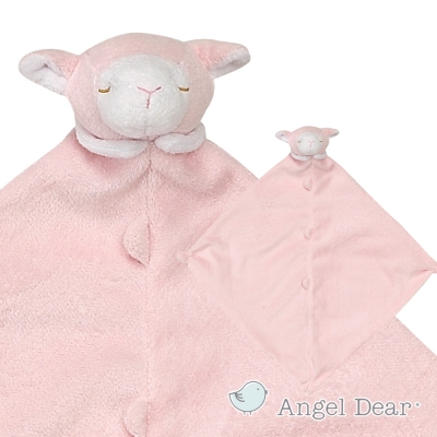 Angel Dear 動物嬰兒安撫巾 (粉紅小羊)