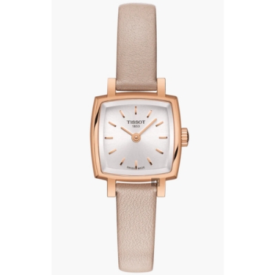 TISSOT 天梭 官方授權 LOVELY SQUARE 動人心弦女錶 母親節禮物-20mm T0581093603100