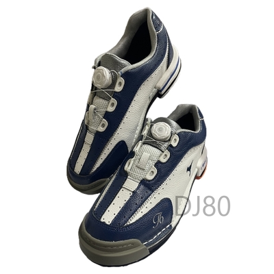 【DJ80嚴選】LANEWOLF [旋鈕鞋帶+雙換底]真袋鼠皮保齡球鞋-藍白色(大全配MAX附4底+3跟+專屬2鞋套+雙鞋撐)