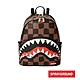 SPRAYGROUND-SHARKS-IN-PARIS-格紋塗鴉鯊魚後背包-棕色 product thumbnail 1