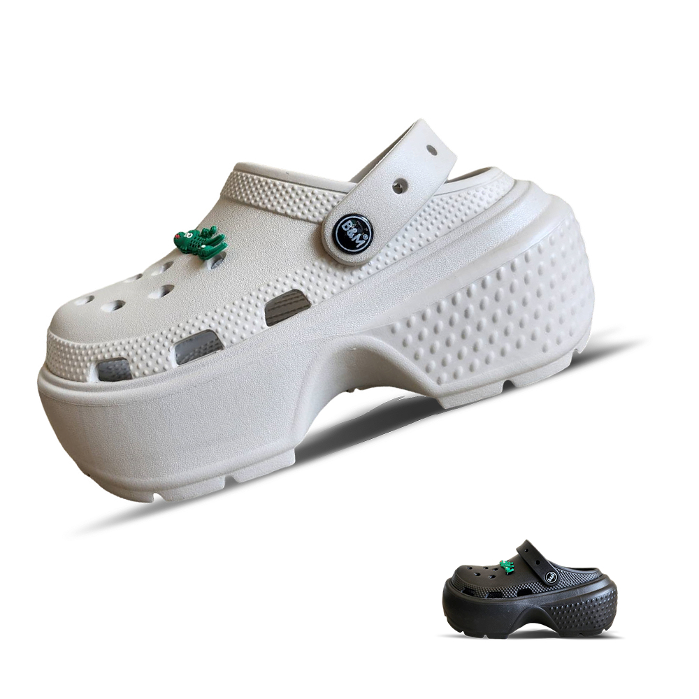 【母子鱷魚】一起運動 母子鱷魚-雲朵洞洞鞋（BCF5465）
