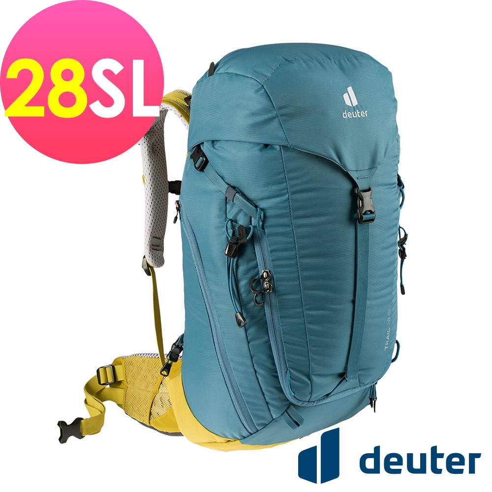 【deuter 德國】TRAIL 28SL輕量拔熱透氣背包3440421海軍藍/單日健行登山包/日常休閒旅遊包*