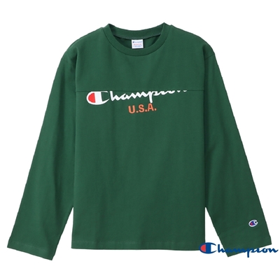 Champion WomenUSA Logo長袖Tee(綠色)