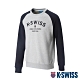 K-SWISS Curve KS Logo 圓領長袖上衣-女-淺灰/黑 product thumbnail 1