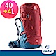 【德國DEUTER】FOX拔熱休閒旅遊透氣背包40+4L(3613118 紅/藍) product thumbnail 1