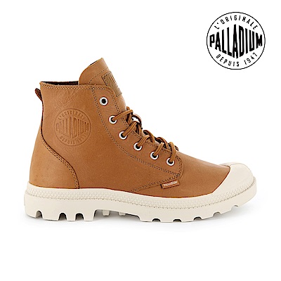 Palladium Pampa HI LTH UL經典皮革靴-男-咖啡