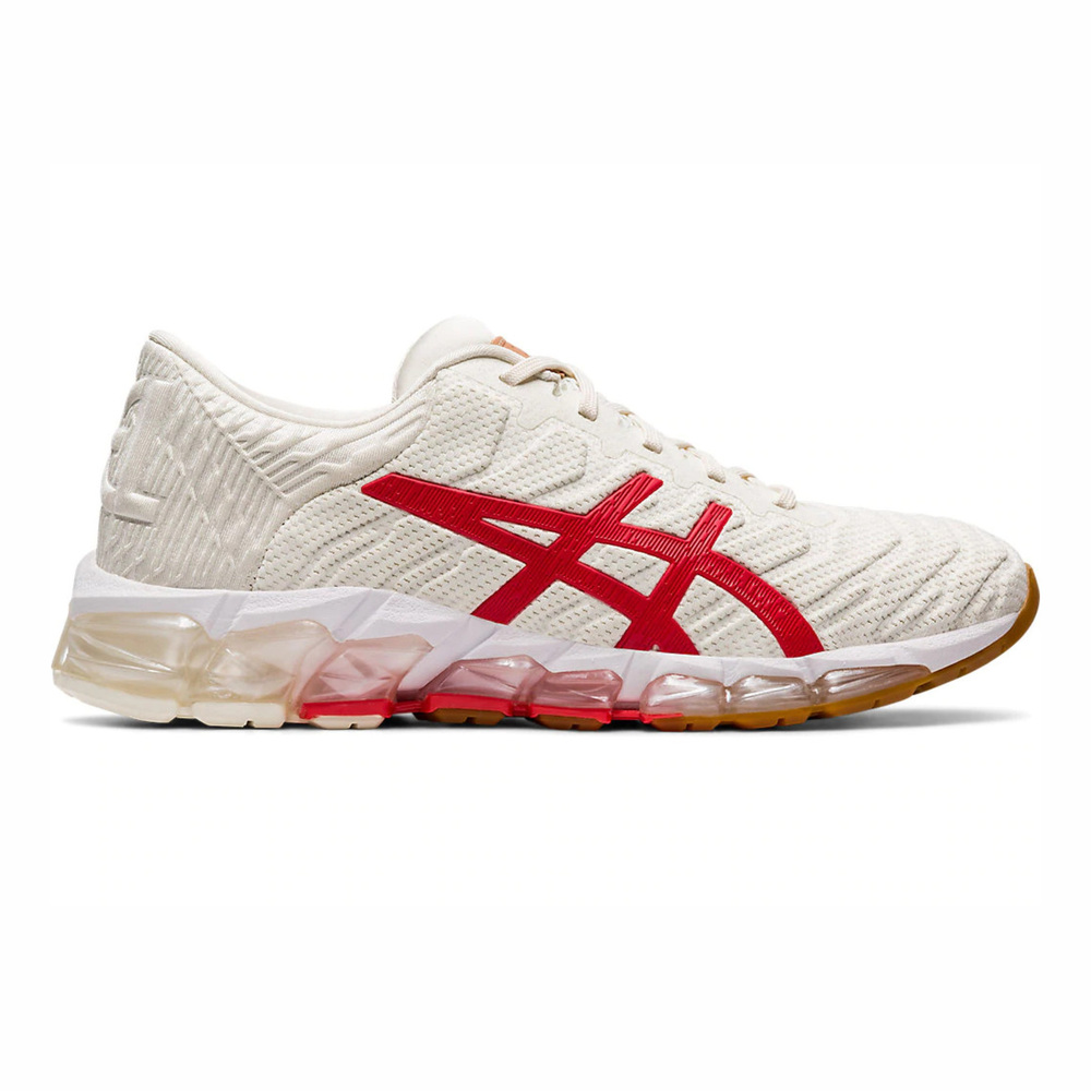 Asics Gel-quantum 360 [1022A223-100] 女鞋 運動 休閒 慢跑 舒適 輕量 吸震 米紅