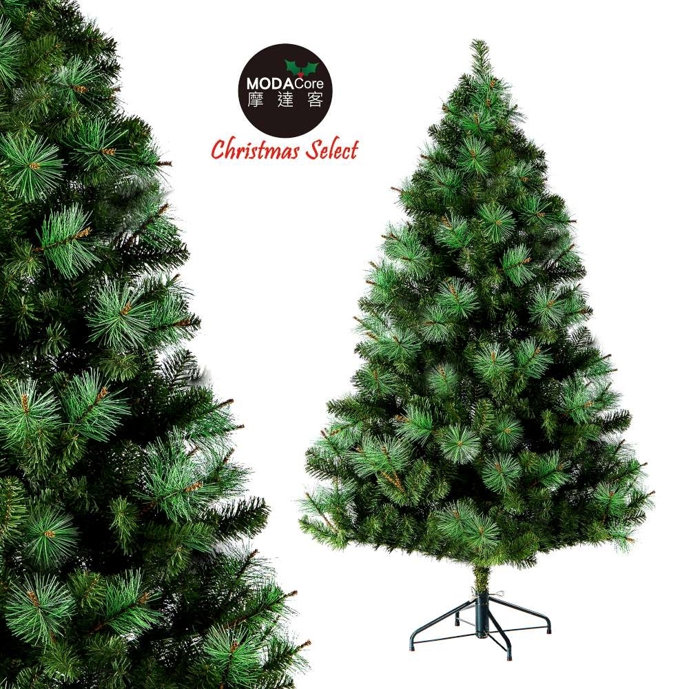 摩達客耶誕-台灣製5呎/5尺(150cm)PVC+松針深淺綠擬真混合葉聖誕樹 裸樹(不含飾品不含燈)
