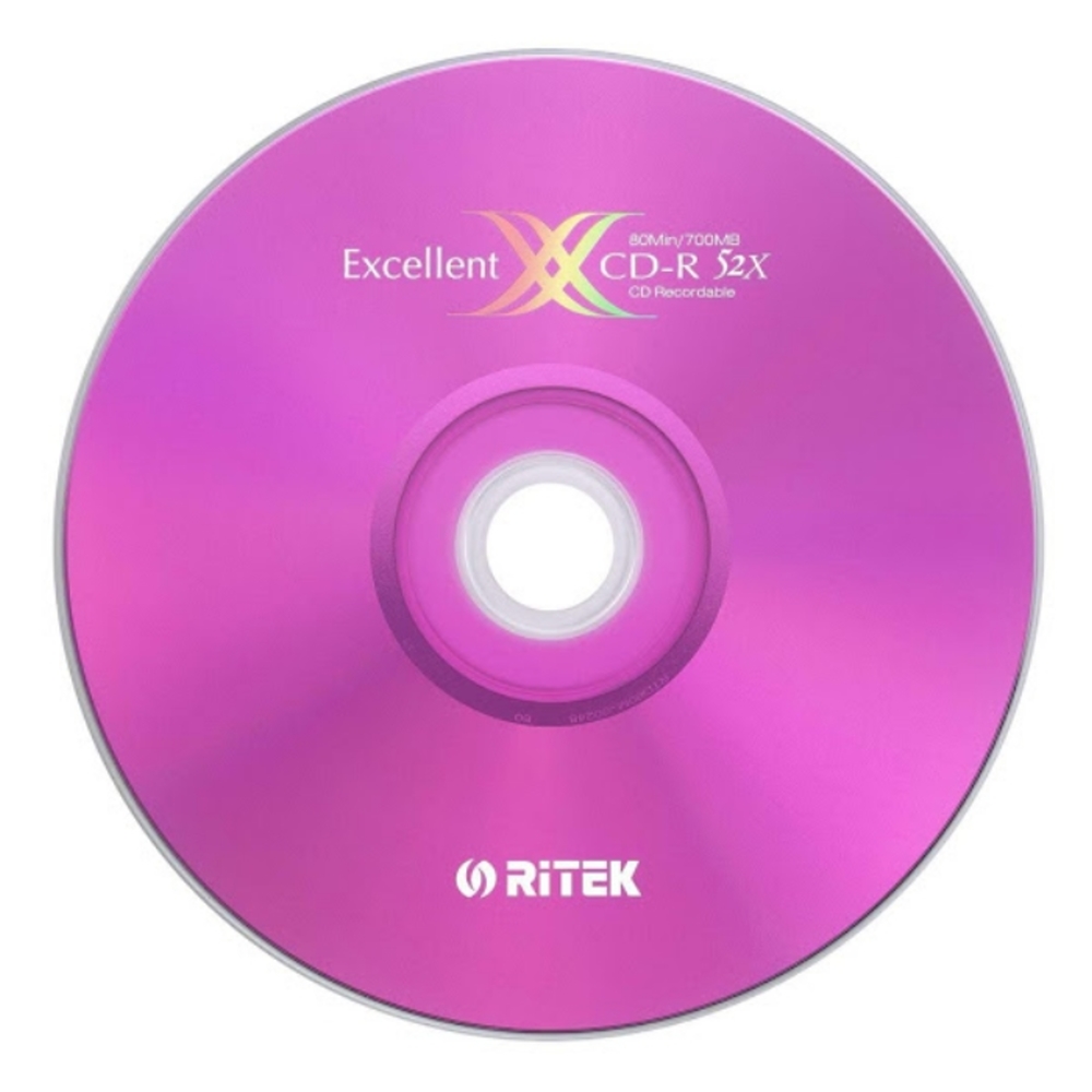 錸德 Ritek 極速X版 CD-R 700MB 52X 50P裸裝