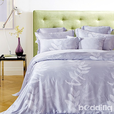 BEDDING-60支100%天絲標準5尺雙人八件式兩用被床罩組-山青與雲-TENCEL