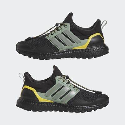 ADIDAS ULTRABOOST 1.0 男 慢跑鞋-黑綠黃-HQ4196